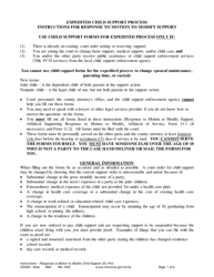 Instructions for Form CSX302 Response to Motion to Modify Support - Minnesota