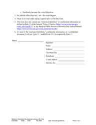 Form CSX2502 Notice of Motion and Motion for Reinstatement of Recreational License(S) - Minnesota, Page 3