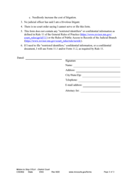 Form CSD402 Notice of Motion and Motion to Stop Cost of Living Adjustment - Minnesota, Page 3
