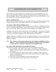Instructions for Form CCT102 Plaintiff&#039;s Statement of Claim - Minnesota, Page 2