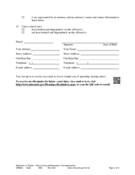 Form CRM202 Felony - Gross Misdemeanor First Appearance Statement of Rights - Minnesota, Page 2