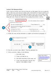 Form FAM801 Instructions - Motion for Change of Venue (Family Case) - Minnesota, Page 6