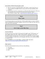 Form FAM801 Instructions - Motion for Change of Venue (Family Case) - Minnesota, Page 8