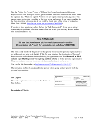 Form PRO1201 Instructions - Starting a Case: Formal Probate With a Will - Minnesota, Page 16