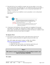 Form PRO1201 Instructions - Starting a Case: Formal Probate With a Will - Minnesota, Page 18