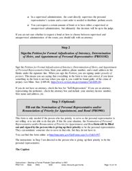 Form PRO1101 Instructions - Starting a Case: Formal Probate Without a Will - Minnesota, Page 12