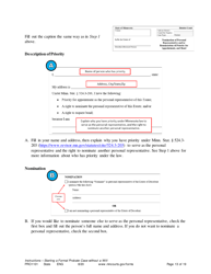 Form PRO1101 Instructions - Starting a Case: Formal Probate Without a Will - Minnesota, Page 13