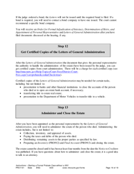 Form PRO1101 Instructions - Starting a Case: Formal Probate Without a Will - Minnesota, Page 19