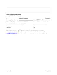 Designated Manager Supervision Plan - Montana, Page 2