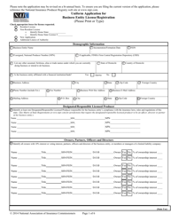 Insurance Business Entity License Application - Nebraska, Page 3