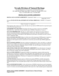 Document preview: Digital Data License Agreement - Nevada