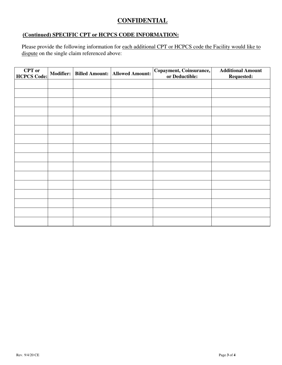 Request for Arbitration Claims Under $5,000 - Nevada, Page 3