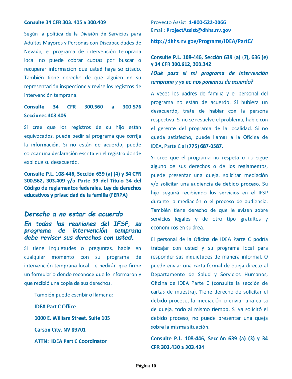 Manual Para Padres - Nevada (Spanish), Page 14
