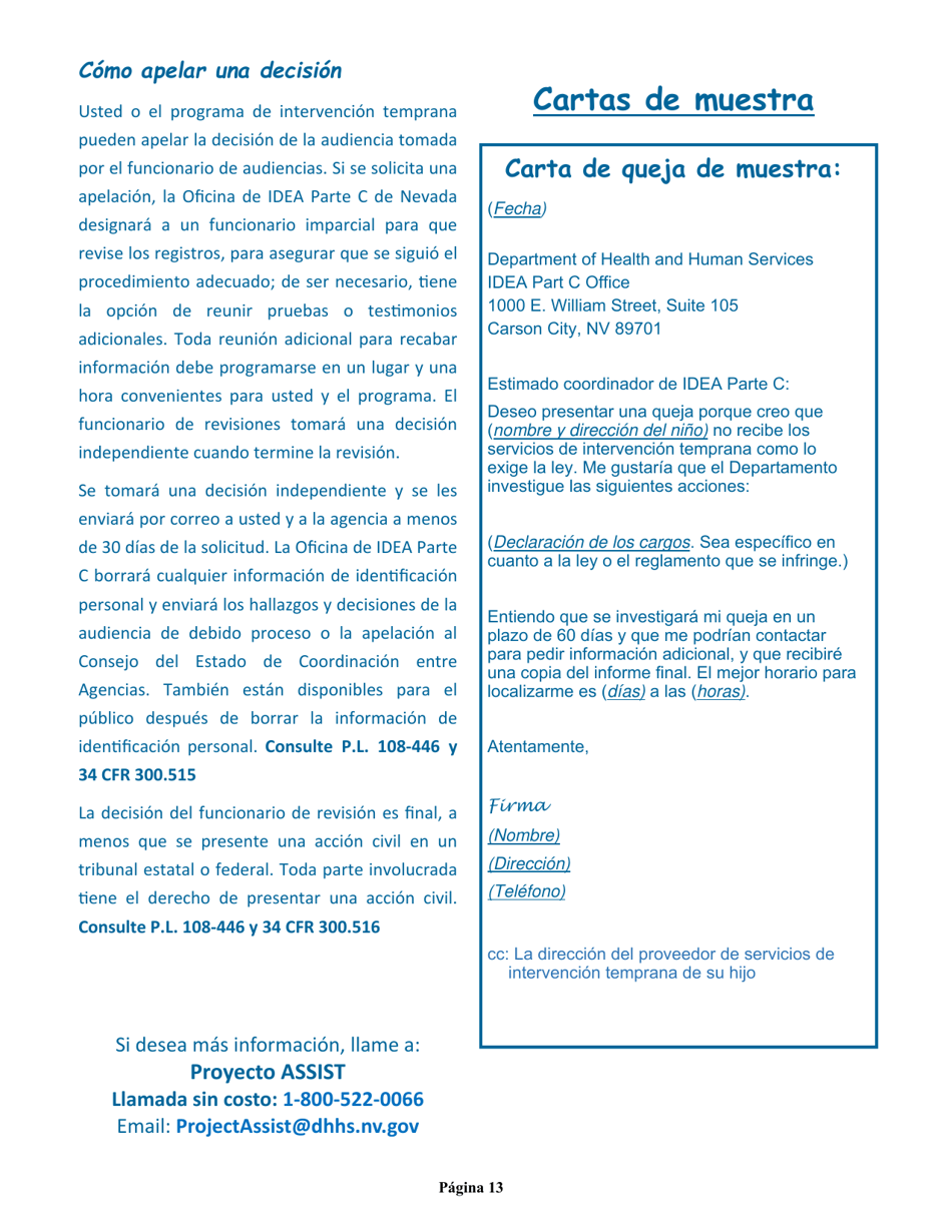 Manual Para Padres - Nevada (Spanish), Page 17