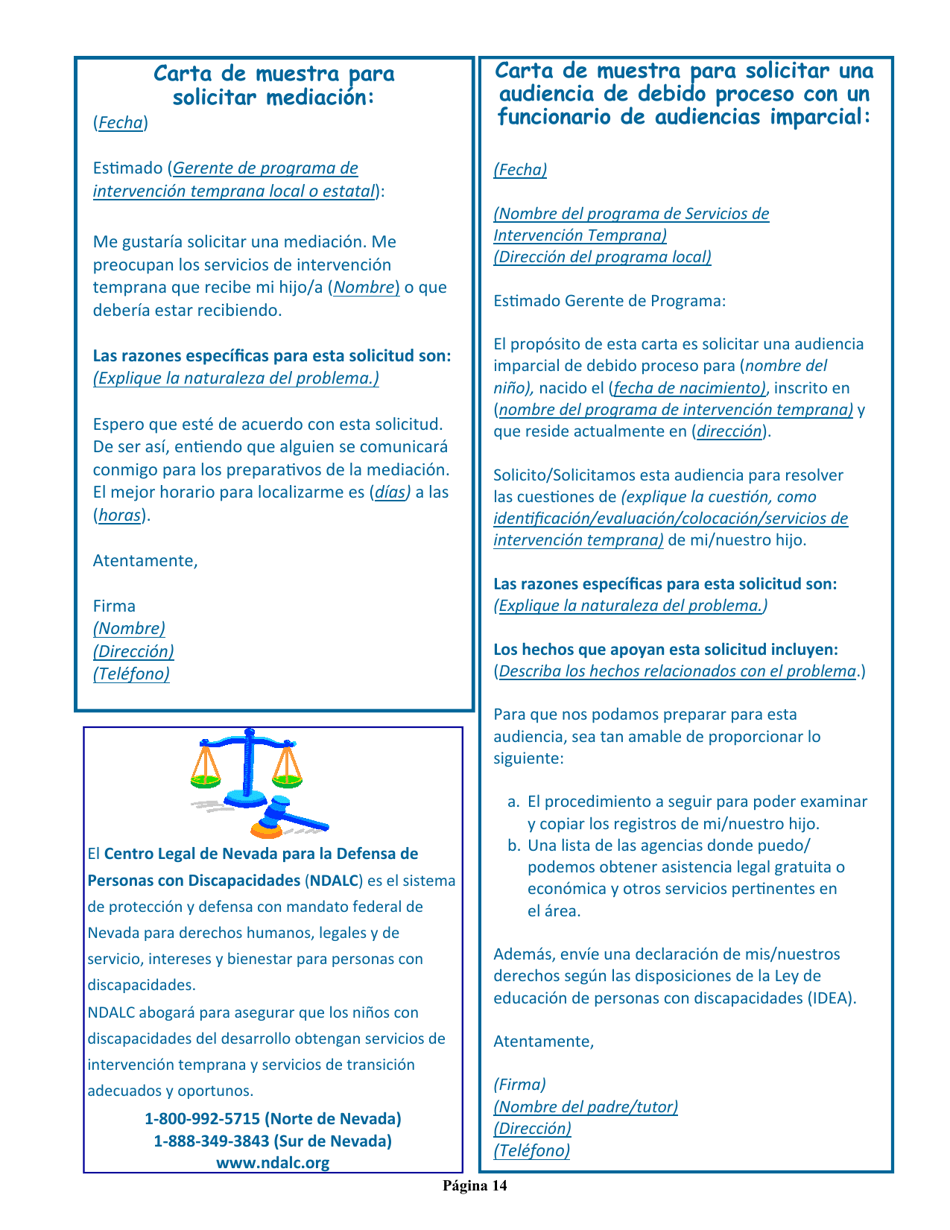 Manual Para Padres - Nevada (Spanish), Page 18