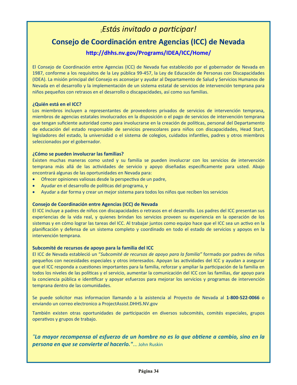Manual Para Padres - Nevada (Spanish), Page 38