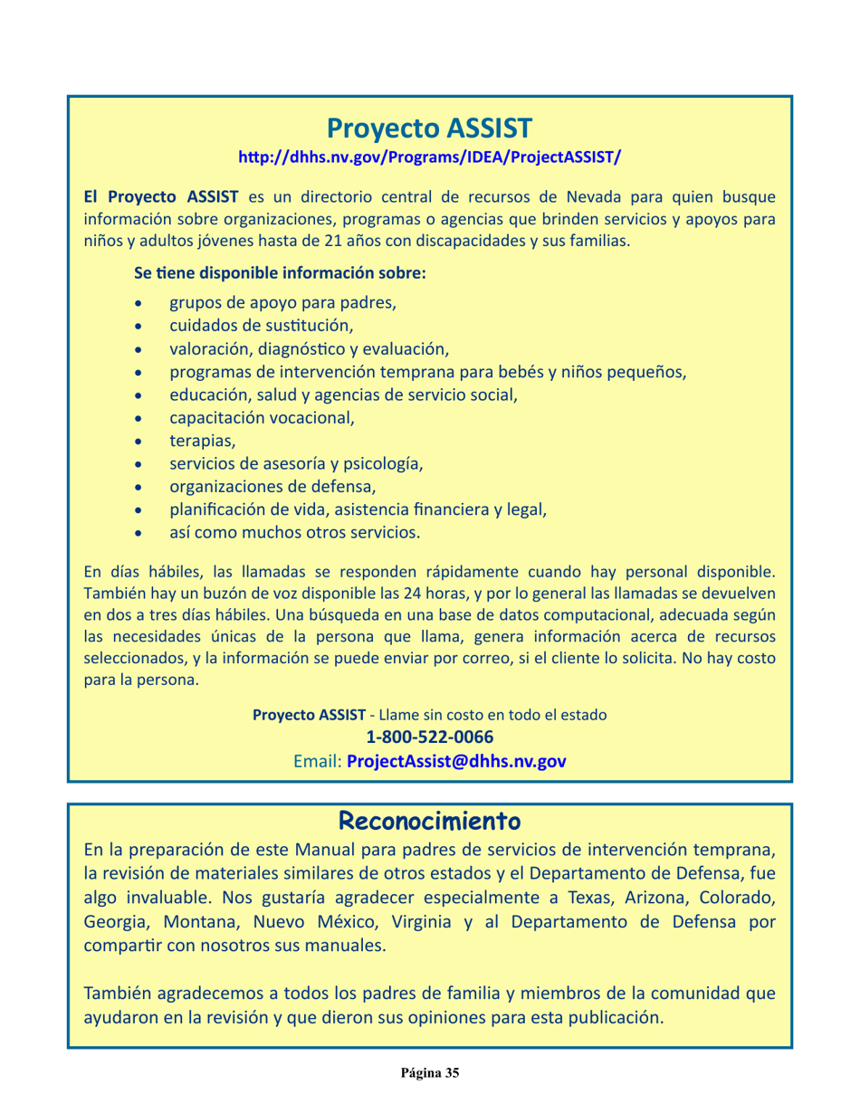 Manual Para Padres - Nevada (Spanish), Page 39