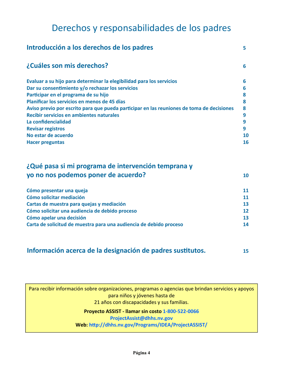 Manual Para Padres - Nevada (Spanish), Page 8