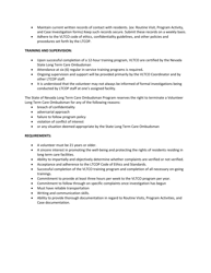 State of Nevada Volunteer Long Term Care Ombudsman Role Description - Nevada, Page 2