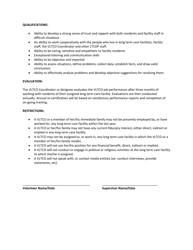State of Nevada Volunteer Long Term Care Ombudsman Role Description - Nevada, Page 3