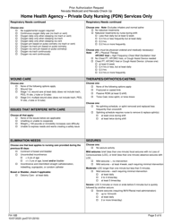 Form FA-16B Home Health Agency - Private Duty Nursing (Pdn) Services Only - Nevada, Page 5