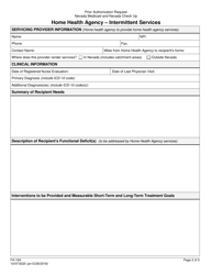 Form FA-16A Home Health Agency - Intermittent Services - Nevada, Page 2