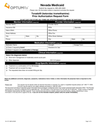 Document preview: Form FA-175 Toradol (Ketorolac Tromethamine) Prior Authorization Request Form - Nevada