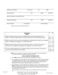 Radiation Therapy or Radiologic Imaging Registration Form for Persons Working Without Credentials on or Before 01/01/2020 - Nevada, Page 2