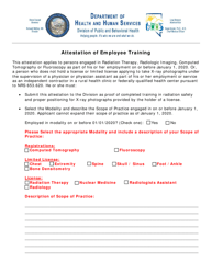 Document preview: Attestation of Employee Training - Nevada