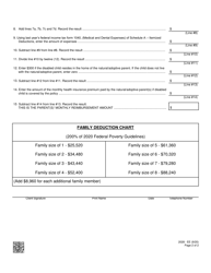 Form 2028-EE Parental Reimbursement Worksheet - Nevada, Page 2