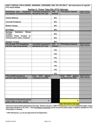 Form MC045D Fuel Tax Refund Request Form - Nevada, Page 2