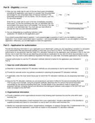 Form GST116 Application, Renewal, or Revocation of the Authorization for a Qualifying Institution to Use Particular Input Tax Credit Allocation Methods - Canada, Page 2