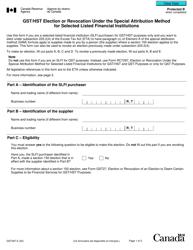 Form GST497 - Fill Out, Sign Online and Download Fillable PDF, Canada ...