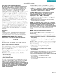 Form RC7221 Application for a Selected Listed Financial Institution of a Prescribed Class to Be Designated as a Qualifying Institution or Revocation of a Previously Granted Designation - Canada, Page 4