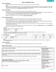 Form T1-ADJ T1 Adjustment Request - Canada, Page 2