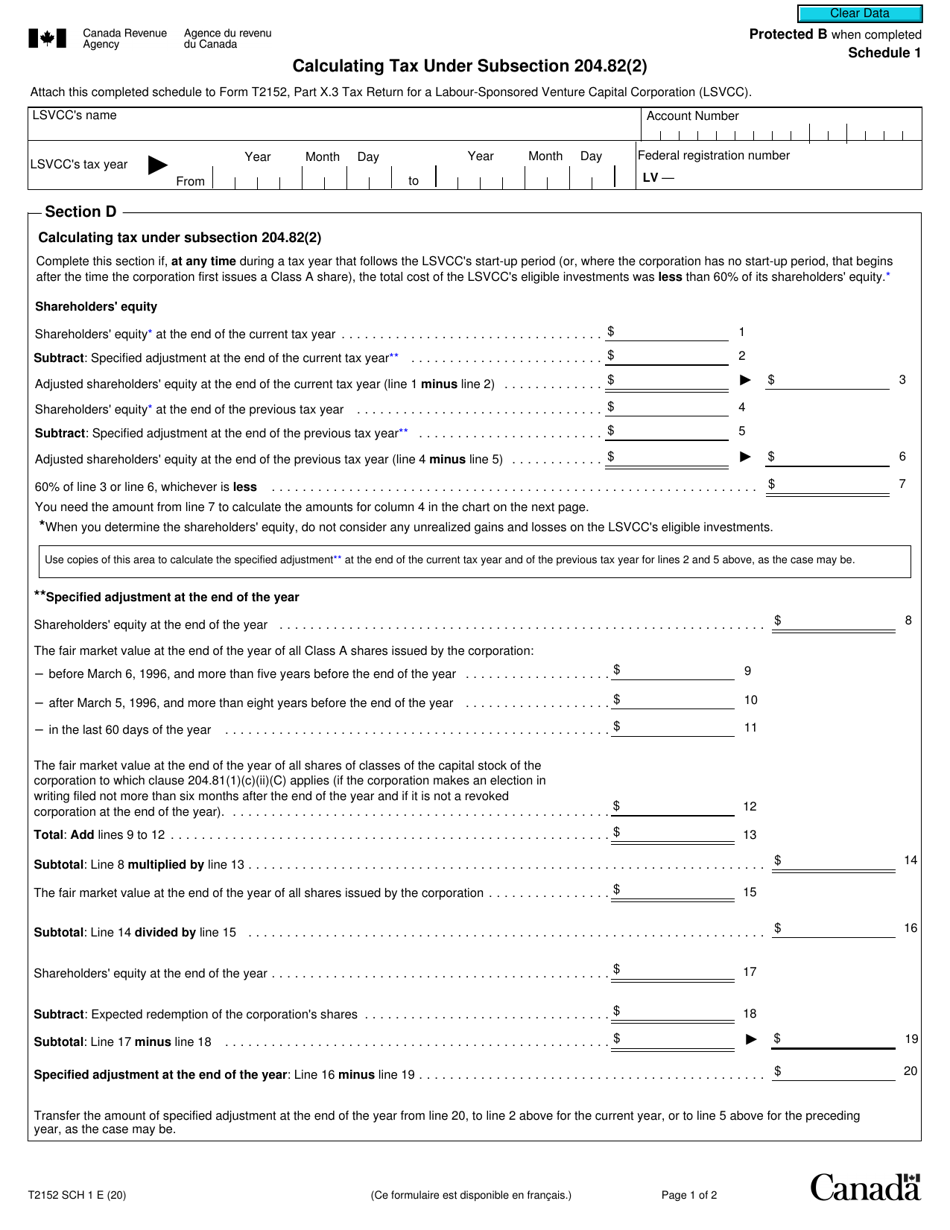 canada revenue agency schedule 7