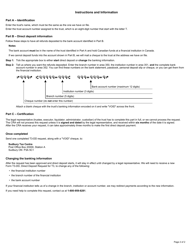 Form T3-DD Direct Deposit Request for T3 - Canada, Page 2