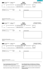 Form T5007 Statement of Benefits - Canada (English/French)