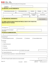 Drug Submission Application Form for: Human, Veterinary or Disinfectant Drugs and Clinical Trial Application/Attestation - Canada, Page 4