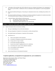Application for a Permit to Operate an Industrial Source, Incinerator or Fuel-Burning Equipment - Prince Edward Island, Canada, Page 3