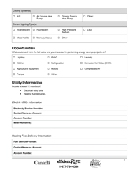 Form DPC-985 Community Energy Solutions Application - Prince Edward Island, Canada, Page 3