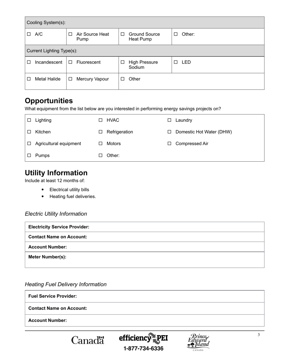 Form DPC-985 Community Energy Solutions Application - Prince Edward Island, Canada, Page 3