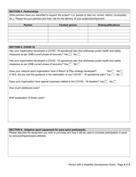 Go Nb Person With a Disability Development Grant Application Form - New Brunswick, Canada, Page 4