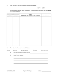 Form 1 (Personal History Disclosure Form 3) &quot;Casino Employee Registration&quot; - New Jersey, Page 13
