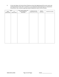 Form 1 (Personal History Disclosure Form 3) &quot;Casino Employee Registration&quot; - New Jersey, Page 14