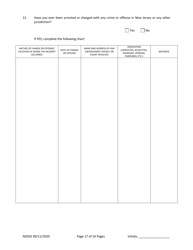 Form 1 (Personal History Disclosure Form 3) &quot;Casino Employee Registration&quot; - New Jersey, Page 18