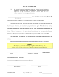 Form 1 (Personal History Disclosure Form 3) &quot;Casino Employee Registration&quot; - New Jersey, Page 25