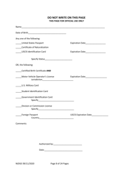 Form 1 (Personal History Disclosure Form 3) &quot;Casino Employee Registration&quot; - New Jersey, Page 9