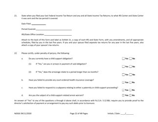 Form 25 (Personal History Disclosure Form 1) Casino Qualifiers - New Jersey, Page 23