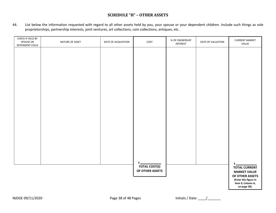 Form 25 (Personal History Disclosure Form 1) Casino Qualifiers - New Jersey, Page 39